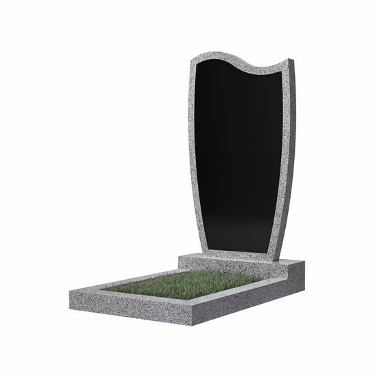 Marcadores de granito preto natural para lápide