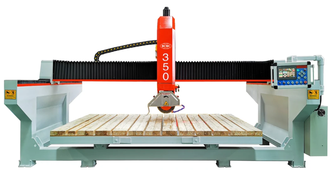 Bcmc Bcsq-350c/F Series 4 Axis Interpolated Bridge Saw Machine for Granite Sink Top Countertop Processing