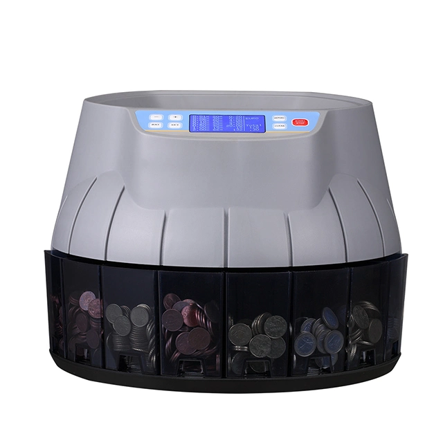 2019 New Auto Coin Counter and Sorter for Euro and USD with DOT Matrix Screen Display