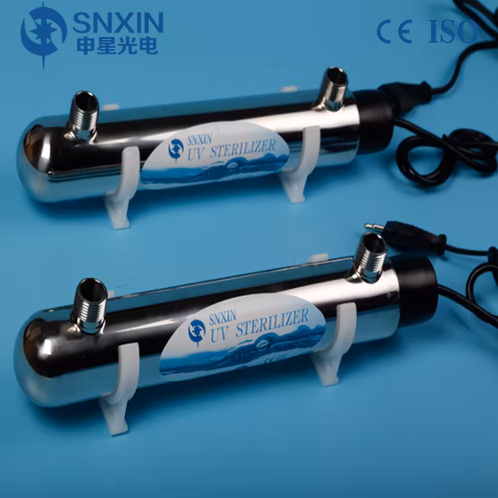 12W 1gpm Esterilizador UV Ultravioleta 304ss Adequado para Sistema de Desinfecção de Água com Aprovação CE ISO RoHS Saso