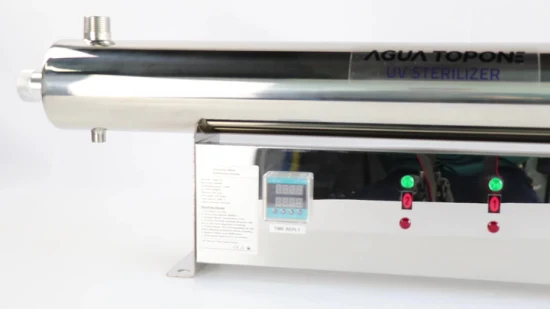 Esterilizador de filtro de água de lago de peixes Agua Topone UV com gabinete de controle elétrico