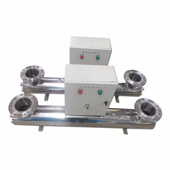 Esterilizador UV de tratamento de água industrial 50m3/h, esterilizador de luz UV purificador de água